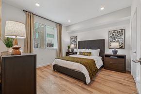Murrieta apartment for rent - Primary Bedroom in The Park 2-bedroom apartment with plank flooring, large window, oversized closet and private bathroom.
