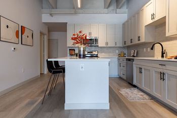 Modern shaker-style cabinets