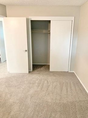 Fremont apartment for rent - an empty bedroom with a closet and a carpeted floor