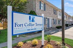 Winchester apartment for rent - a sign that says fort collier terrace townhomes and apartments at Fort Collier Terrace, Winchester, VA