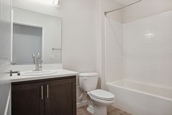 Spacious bathrooms