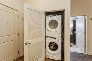 Full-sized washer & dryer in every apartment