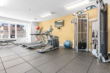Gym with modern equipments