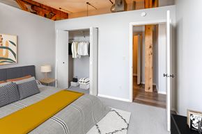 Minneapolis apartment for rent - Bedroom with Closet at FreightYard Townhomes and Flats, Minneapolis, MN