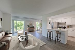 Wayzata apartment for rent - Living room with a view of the ktichen