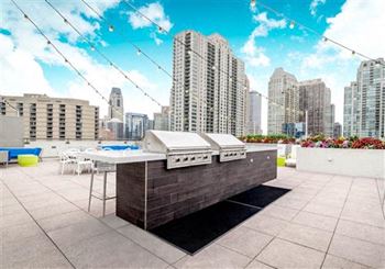 Rooftop terrace with bbq grills