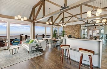 Lobby with ocean views