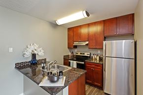 Pacifica apartment for rent - Kitchen interior view at OceanAire Apartment Homes, Pacifica, CA