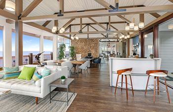 Lobby with ocean views