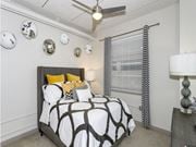 Wichita apartment for rent - Bedroom With Ceiling Fan at ReNew Wichita, Kansas