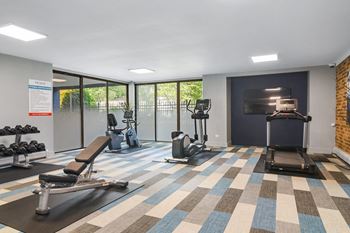 The preserve at ballantyne commons fitness room