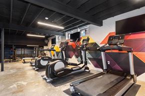 Madison apartment for rent - Gym with treadmills and other exercise equipment at Renew Madison, Madison, Wisconsin