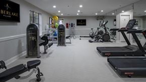 Duluth apartment for rent - Apartments for Rent in Duluth, GA - Amberlake Village - Fitness Center With Treadmills, Strength Machines, Exercise Bikes, Mirrored Wall, And Bright Overhead Lighting.