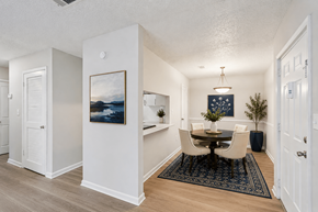 Sandy Springs apartment for rent - A dining room with a table set for four.