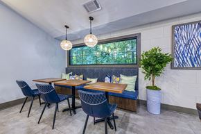 Atlanta apartment for rent - A dining room with a table and chairs.