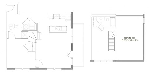 Floor plan for 2 beds, 2 baths, 995 sqft
