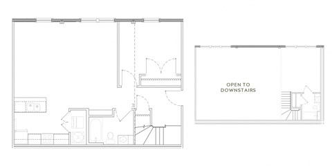 Floor plan for 2 beds, 2 baths, 1055 sqft