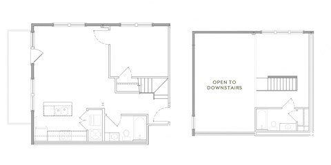 Floor plan for 2 beds, 2 baths, 960 sqft