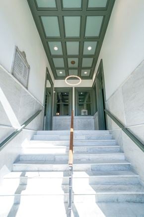 Louisville apartment for rent - Historic Lobby and stairs into Myers Medical Lofts
