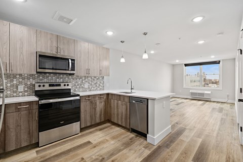 Floor plan for 1 bed, 1 bath, 855 sqft