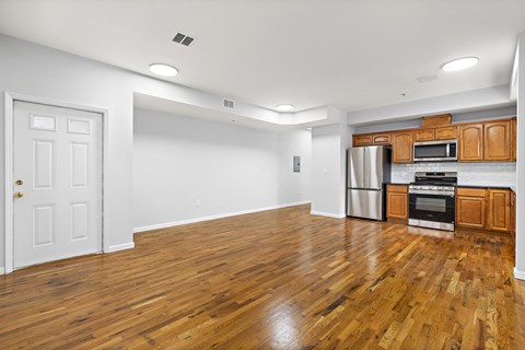 Floor plan for 2 beds, 1 bath
