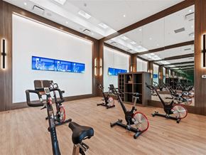 Calgary apartment for rent - a gym with cardio equipment and exercise bikes