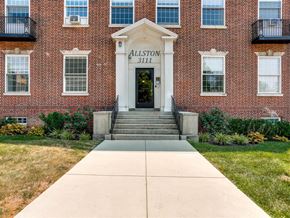 Baltimore apartment for rent - the facade of the alston stl building with stairs in front