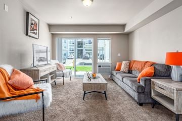 Airway Heights apartment for rent - a living room with a couch and a table
