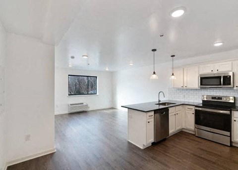 Floor plan for 1 bed, 1 bath, 588 sqft