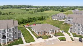 Lawrence apartment for rent - Aerial Building Exterior View at Union at the Loop, Lawrence, KS, 66046