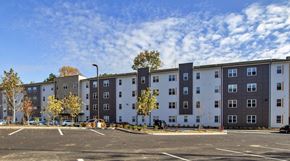 Bloomington apartment for rent - Apartment Building Exterior at Union at Crescent, Indiana