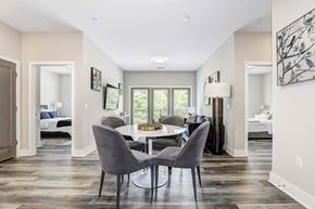 Newburgh apartment for rent - a dining room with a table and chairs