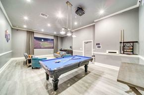 Suffolk apartment for rent - a games room with a pool table and HD projector at Meridian Obici, Suffolk, 23434
