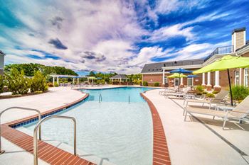 Resort inspired pool deck
