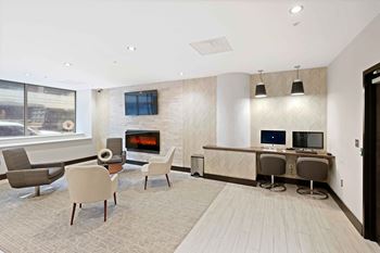 Work desk and living space