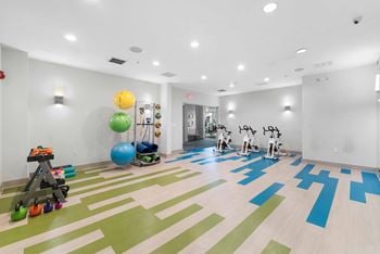 Two level fitness center