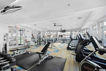 24-Hour fitness center with free weights