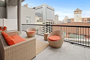 Balcony with patio