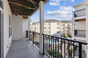West Hempstead apartment for rent - Balcony with view of the swimming pool at West 130, West Hempstead, New York 
