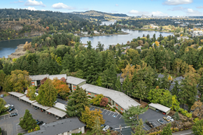 Milwaukie apartment for rent - River Cliff Apartments Aerial View