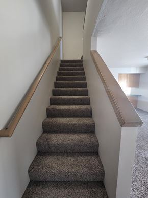 Portland townhouse for rent - Lassam Terrace Apartments staircase