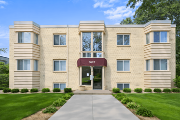 St. Louis Park apartment for rent - A building with the number 8612 on the front door.