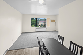 St. Louis Park apartment for rent - A dining room with a table and chairs.