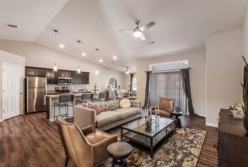 Copley apartment for rent - a living room with a couch and a table