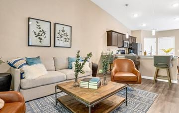 Copley apartment for rent - a living room with a couch and a coffee table
