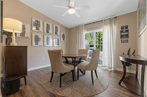 Fort Wayne apartment for rent - A dining room with a table and chairs.