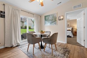 Milford apartment for rent - A dining room with a table and chairs.
