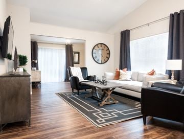 Fort Wayne apartment for rent - a living room with a couch and a table