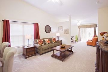 Wooster apartment for rent - a living room with a couch and a table