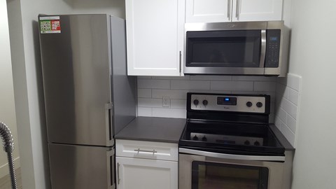Floor plan for 1 bed, 1 bath, 490 sqft